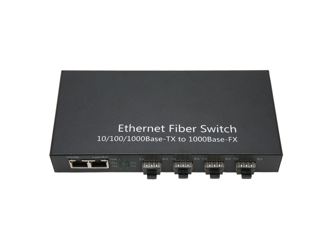 Conversor Fibra Ethernet LAXISCREED 4 Ópticas 2 Elétricas