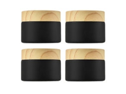 Potes De Vidro Para Maquiagem, Potes Para Amostras De Cosméticos, Dispensador Portátil De Creme Pequeno, Conjunto Com 4 Unidades.