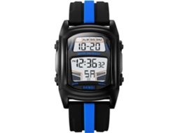 Lurelia Relógio Digital Desportivo, Visor Digital, Led, Silicone, Resistente À Água, Cinzento
