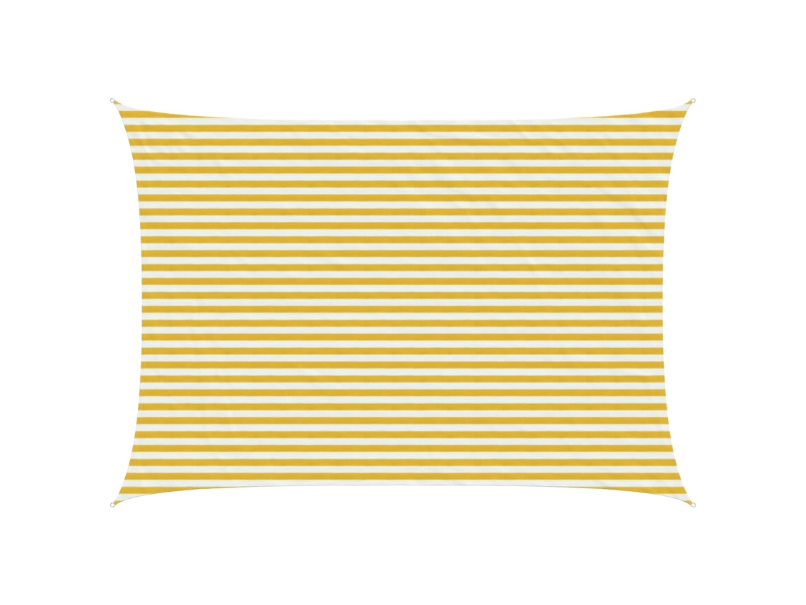 Conjunto 1 Vela De Sombra Vidaxl Amarelo Polietileno De Alta Densidade (3,5 X 5 M)