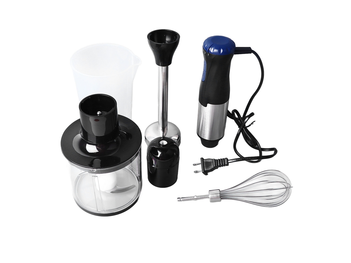 Batedor Elétrico de Mão 1000w 5 Velocidades Aço Inoxidável com Acessórios e Tigela