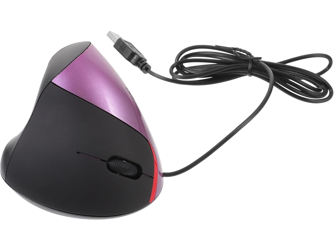 Mouse Vertical Ergonômico Ajustável Com 5 Botões Para Laptop, Usb