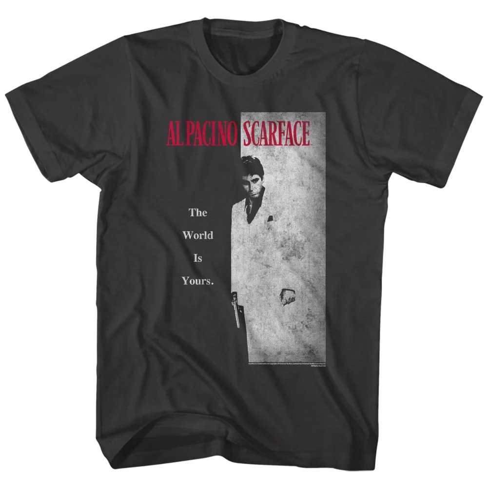 Rockinstone Scarface Movie Every Dog Solid Smoke Adult T-shirt Size:m
