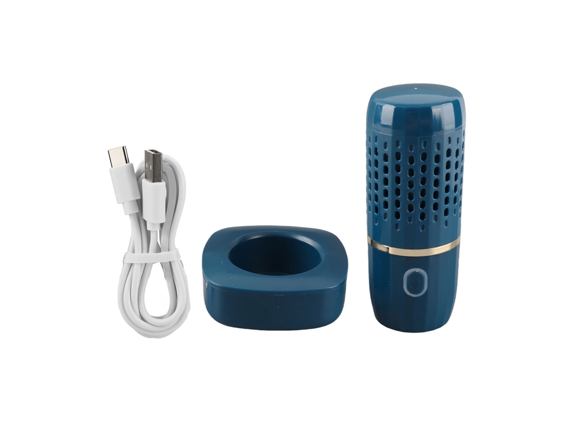 Máquina de lavar legumes e frutas purificador sem fio USB carga automática cápsula azul | S/MARCA
