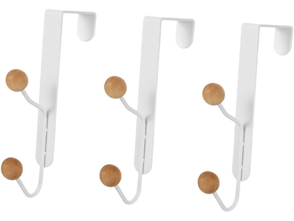 3 Portas, 2 Conjuntos De Ganchos De Folha De Flandres, Prateleira Vertical Para Pendurar.