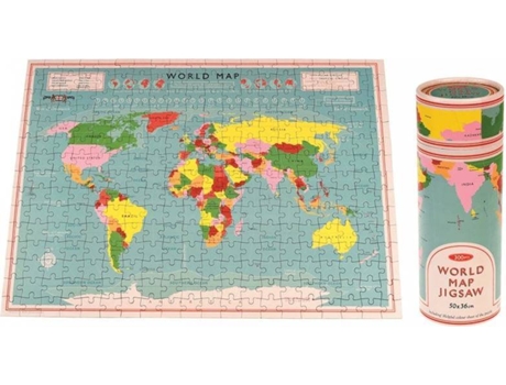 Puzzle Mapa Mundo (300 Peças - 50x36 cm)