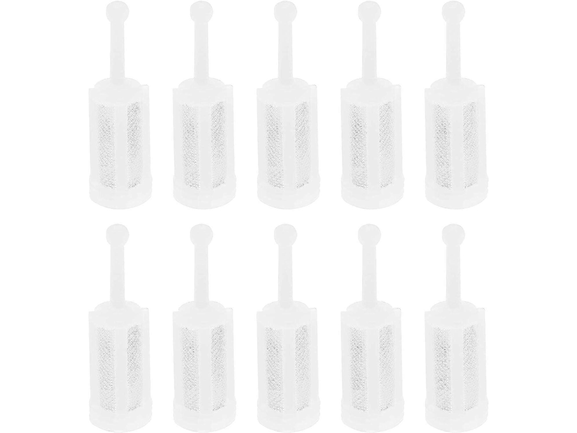 10 filtros descartáveis para pistola de pintura de nylon com malha fina para atomizadores por gravidade S/MARCA