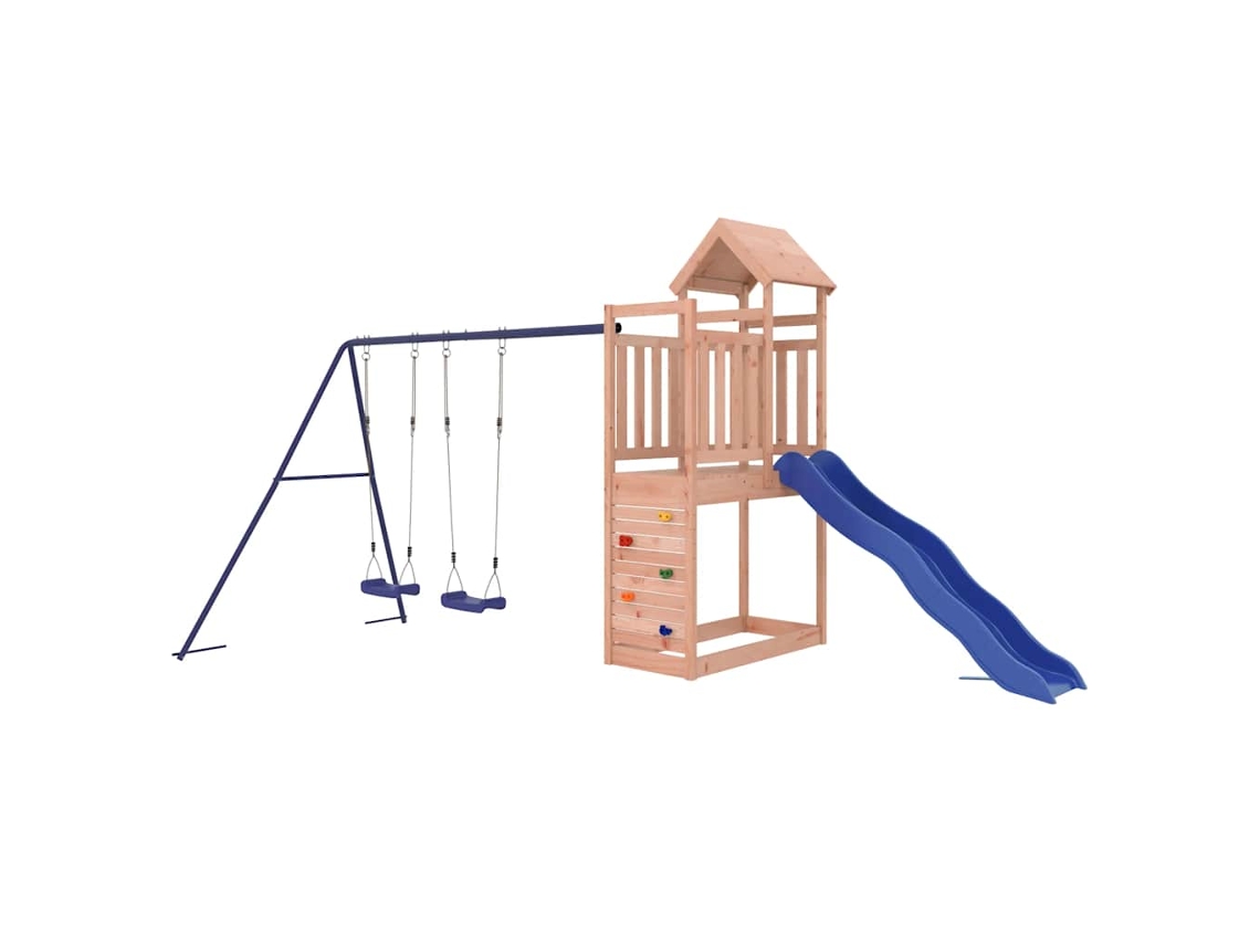 Conjunto de brincar para exterior VIDAXL Castanho Madeira