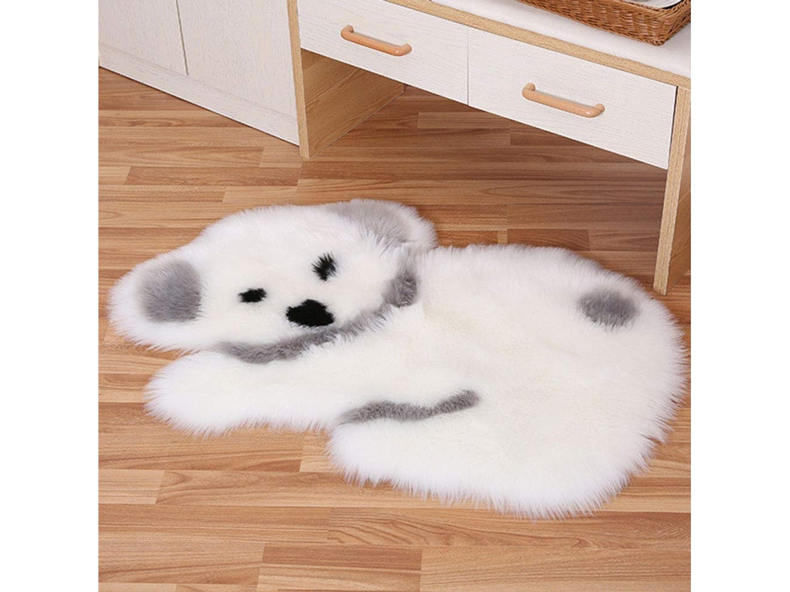 Tapete Ehstmind Animado Fofo Ovelha Forma Panda Peludo Pelúcia Chão Sofá Multicor (100x50x50cm)