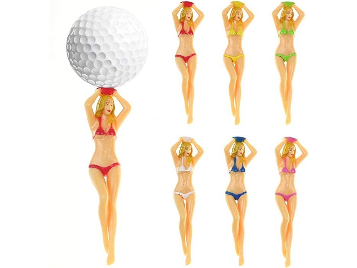 Lurelia Tees De Golfe, 6 Coloridos, Divertidos, Tee De Treino De Golfe Inovador
