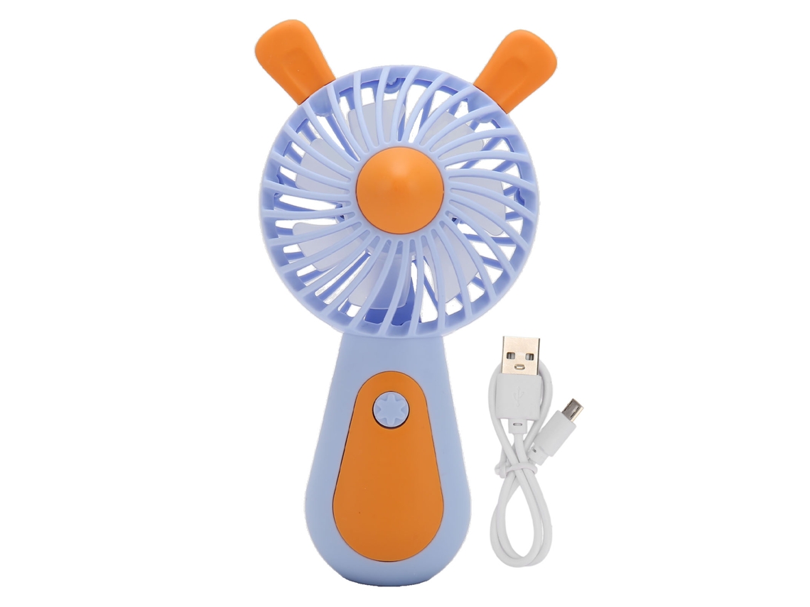 Ventilador Portátil De Mão Com Carga Usb, Dois Níveis De Ajuste, Ergonômico, Portátil, Pequeno Ventilador De Mão