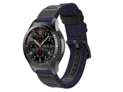 Pulseira Universal De Nylon E Couro De 20 Mm Para Relógio