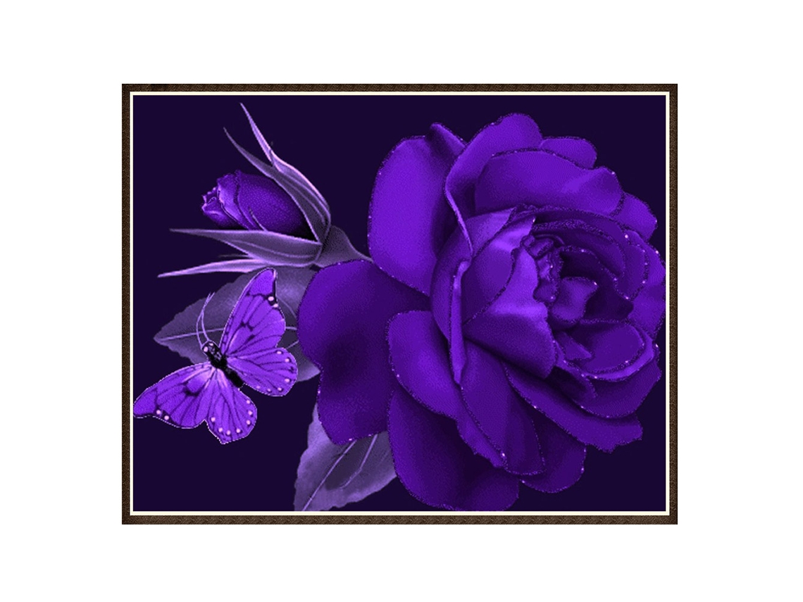 Pintura De Diamante Diy Decorativa Para Casa Flor 8673
