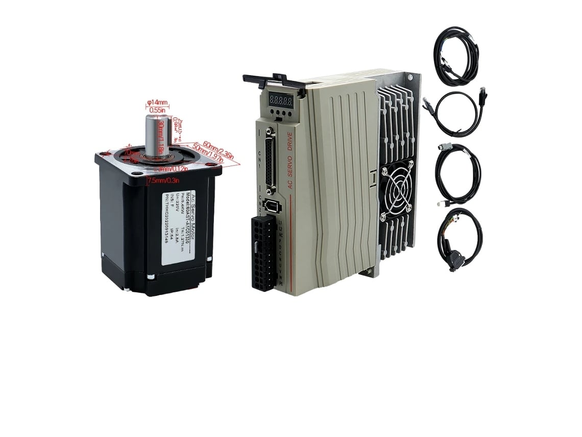 Motor Servo Com Driver, Alta Capacidade De Torque, Múltiplas Classificações De Potência, Opções De Controle Versáteis,400w,220v Oem