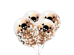 6 Unidades De Balão De Confete Para Festa Allinless