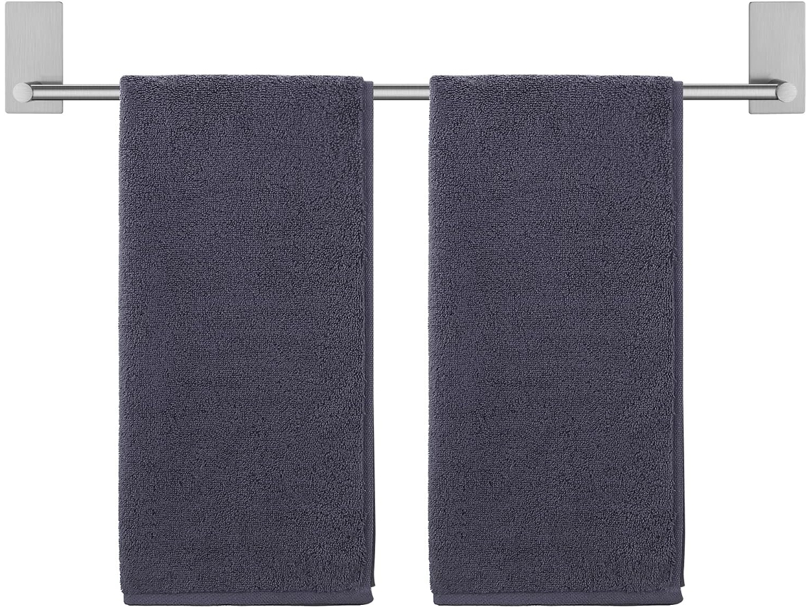 Suporte Adesivo Para Toalhas De 50cm 20 Polegadas Banheiro, Sem Necessidade De Furar, Fixação Na Parede, Estilo