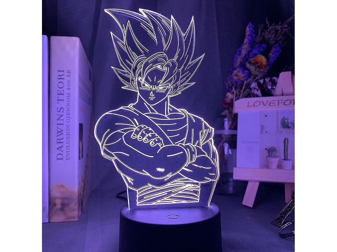 Lâmpada De Noite Led 3d Dragon Ball S Para Crianças Quarto Mesa 7 Cores