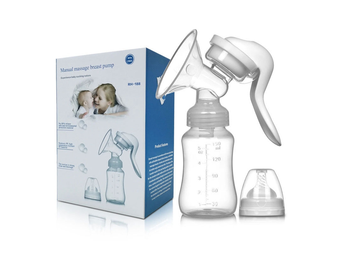 Bomba de Leite Manual Portátil LAXISCREED Silicone Transparente