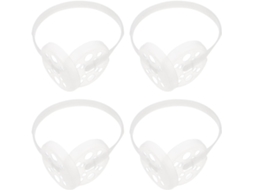 Cabilock Support 4 Pour Pratique Cache-oreilles Plastique En Soi-même Pièces Blanc Pour Camping Extérieur Et