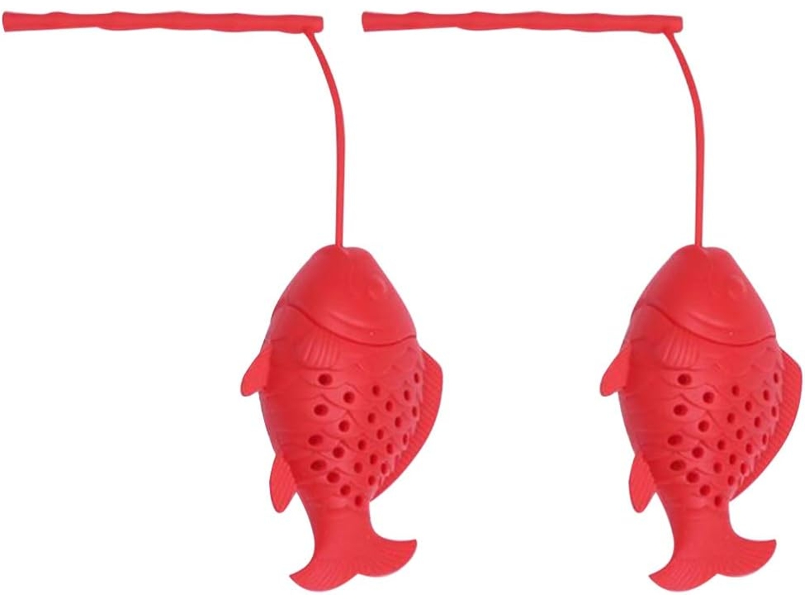(vermelho) Pacote Com 2 Infusores De Silicone Para Chá E, Silicone