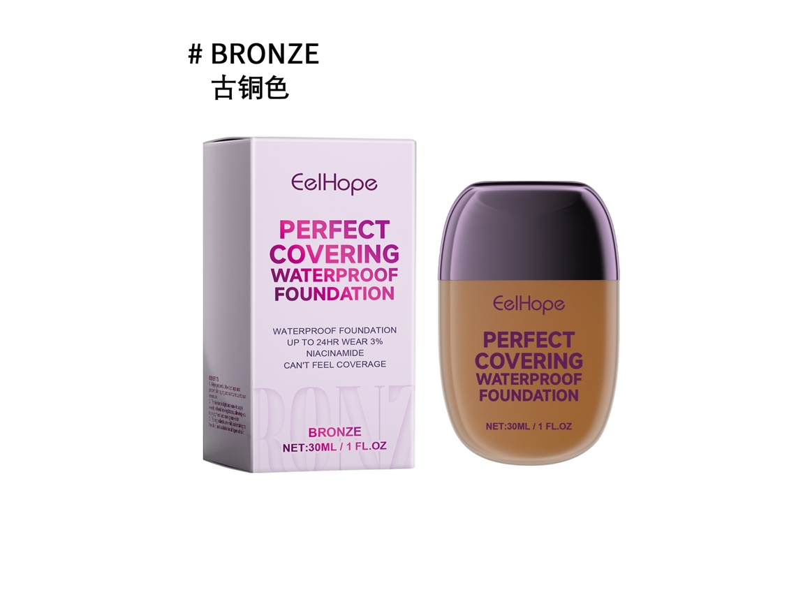 Concealer Bronze, Corretivo e Base de Alta Cobertura de Longa Duração LAXISCREED