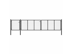 Garden Gate, Garden Gates Vidaxl Antracite Aço (500 X 100 Cm)