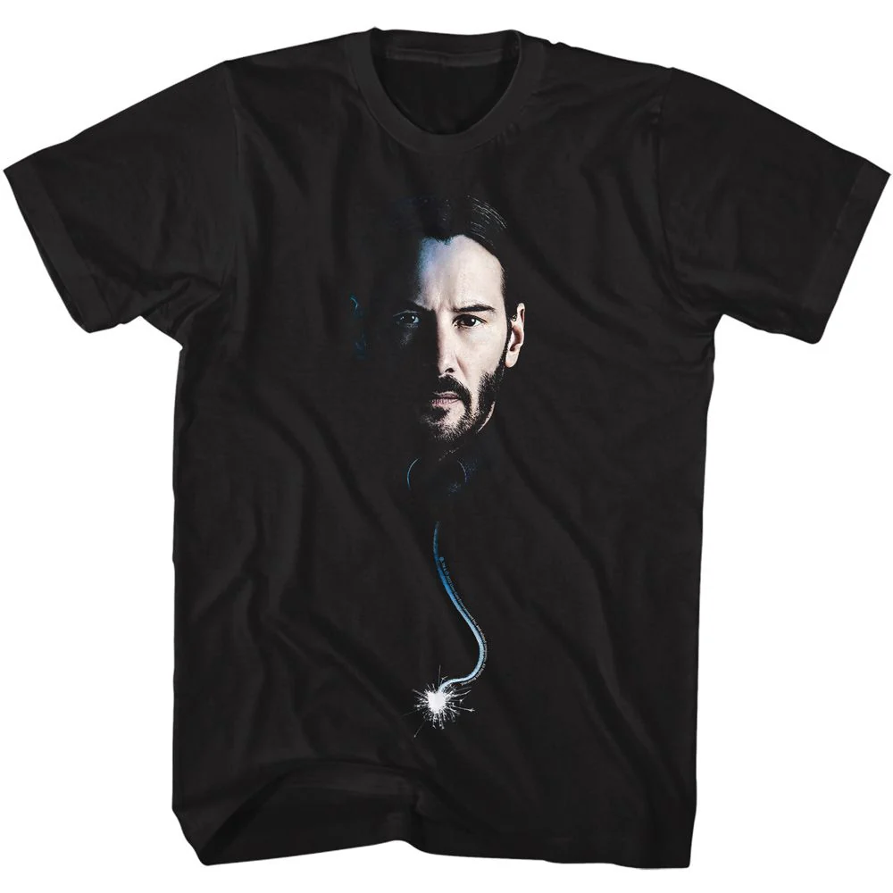 Unisex Adult T-shirt Rockinstone John Wick With A Fuse Black Sizexl