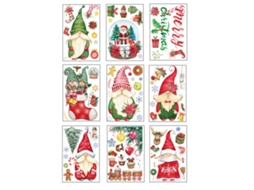 Laxiscreed Gnome De Natal 20x30cm Para Janela, Decoração Festiva De Inverno