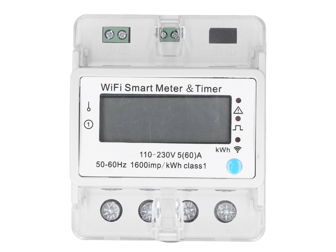 Hkj monitor de Energia Inteligente Wifi com Controle por App Monitoramento em Tempo Real Medidor Inteligente 4p Ac110 230v