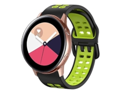 Pulseira De Silicone Respirável Bicolor De 20 Mm Para Galaxy Watch Active 2