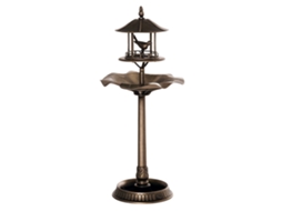Bebedouro para pássaros 3 em 1, vaso, banheira, Ø 50x113cm, bronze BTFORUS