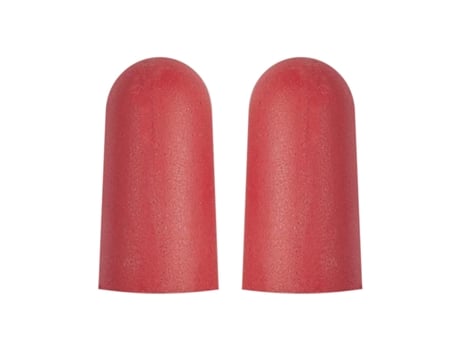 SENSLY Par de Tampões de Ouvido com Estojo de Espuma Conjunto de 2 Vermelho