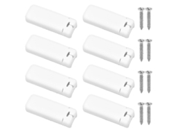 Kit De 8 Peças De Reposição Com Pregas, Suportes De Fixação E Sapatas Para Persianas Plissadas Tensionadas Com Adesivo Na Parte Traseira