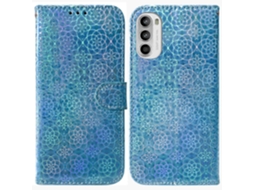 Capa De Couro Colorida Com Fecho Magnético Para Motorola Moto G52