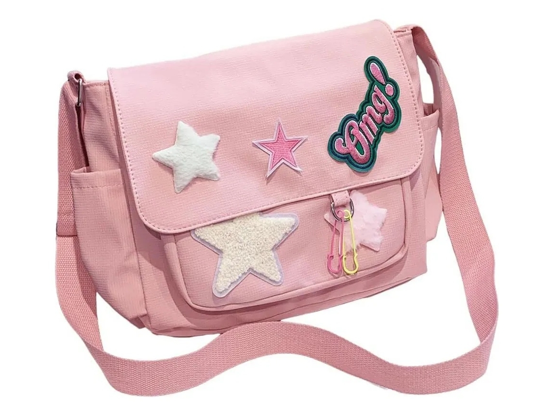 Lurelia Mochila Para Mulher Em Pu Padrão Estrela Para Uso Diário