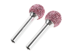 Puxadores De Fechadura Porta Carro Universais Healeved Com Strass Rosa, Capas De Pino Puxar Para Decoração Interna Do