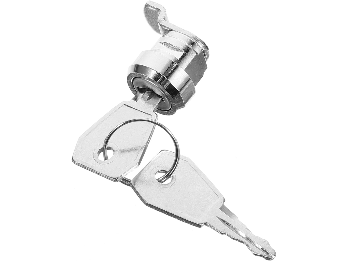 Fechadura De Came Em Aço Inoxidável De 16 Mm, Pacote Com 1 Conjunto, Prata |