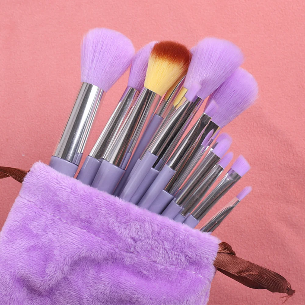 Conjunto de 13 Pincéis de Maquiagem , Cosméticos e Ferramentas de Beleza MDUG (roxo)
