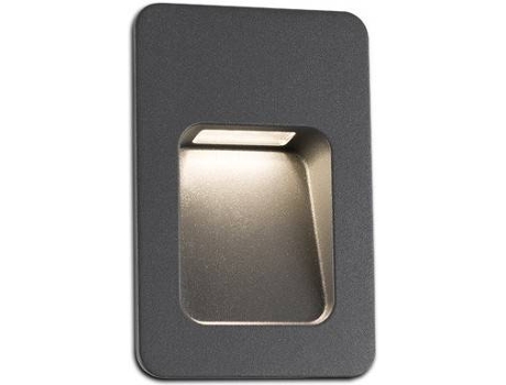 Candeeiro de Teto Embutida  Nase- 2 (Cinzento - LED - 3 W - Alumínio)