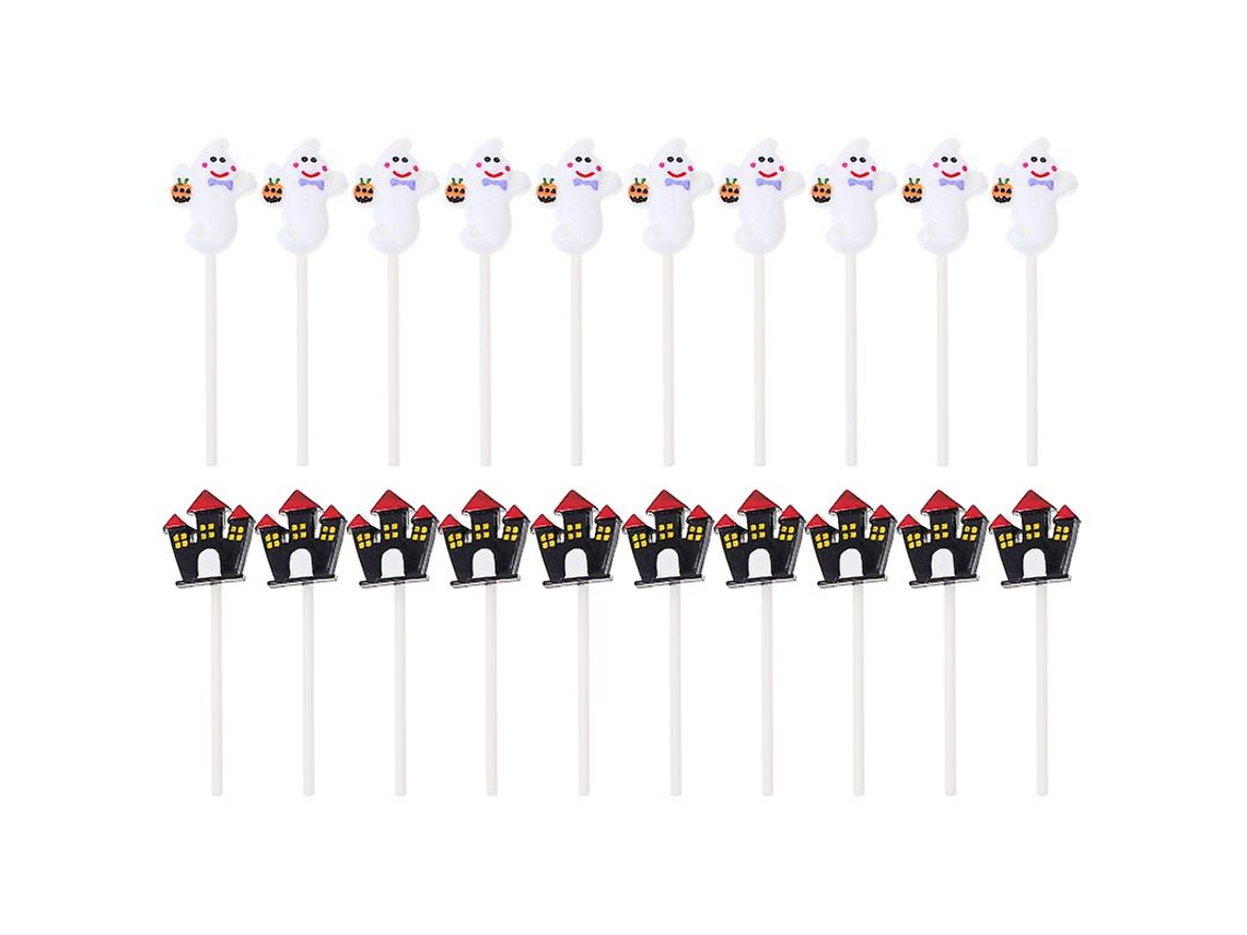 1 Conjunto De Topper De Bolo De Halloween Para Decorações De Halloween