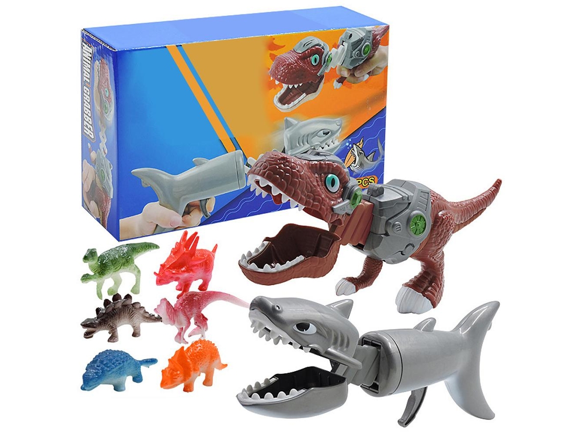 Primerox brinquedos de Garra Mão Dinossauro Tubarão Brincadeira Props Festas Presente para Crianças 5+