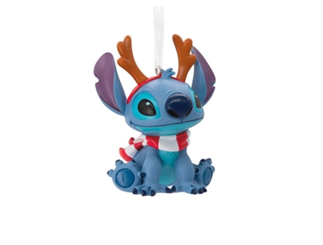 Figura Decorativa De Rena Em Resina Stitch 7 Cm Hallmark