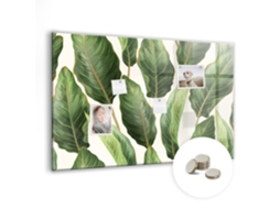 Lousa Magnética Folhas De Palmeira Para A Sala De Estar Espelharte (90x60 Cm)