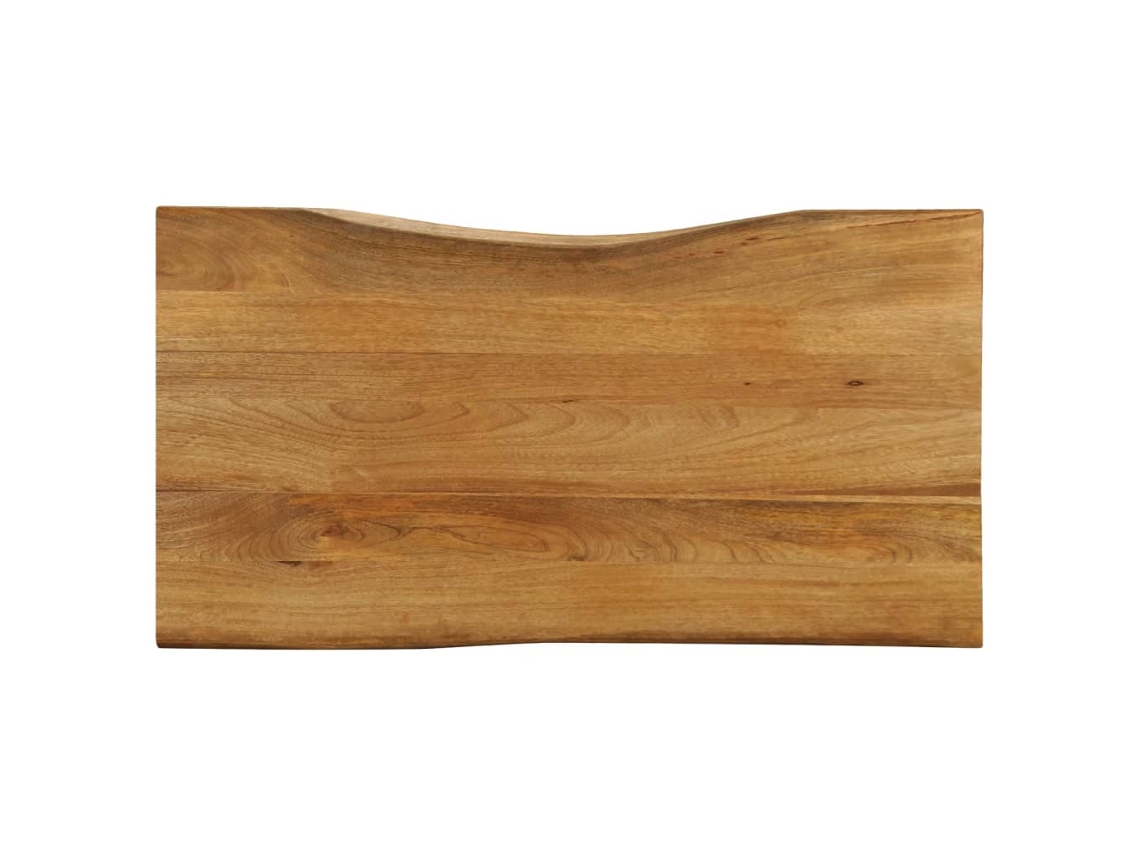 Vidaxl Tampo De Mesa C/ Borda Viva 110x60x3,8 Cm Mangueira Maciça