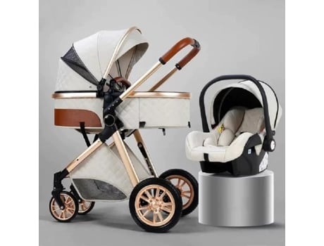 Carrinho de bebê 3 em 1 Luxcar com assento alto reversível ajustável, cesta Trio Yoyo, rodas indisponíveis, alta qualidade