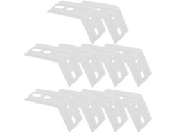 Conjunto De 10 Suportes Para Persianas Verticais, Suportes De Metal Duráveis E Resistentes, Instalação Rápida E Segura