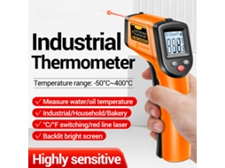 Yuru termômetro Infravermelho Sem Contato Aneng Th201 50℃ a 400℃ para Cozinha Automotivo Industrial