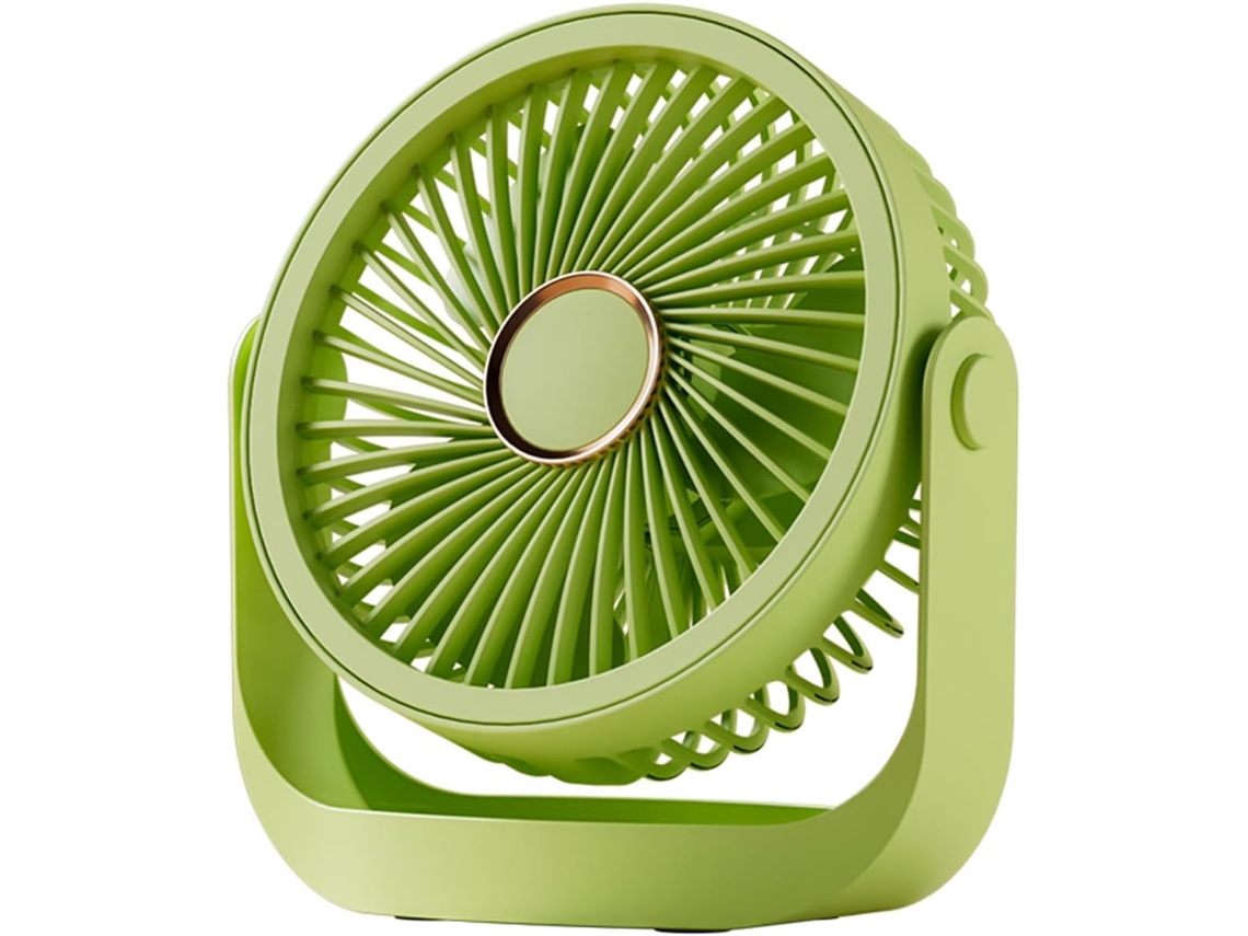 Ventilador De Mesa Recarregável Com Luz Noturna.