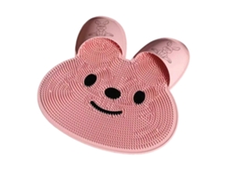 Tapete De Silicone Circular Para Massagem Nos Pés E Costas, Com Formato De Coelho, Antiderrapante Para O Chuveiro E Para Os Pés.