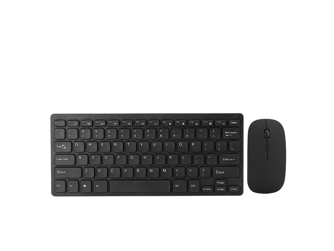 Conjunto Teclado e Mouse Sem Fio LAXISCREED 3 Velocidades Teclas Multimídia